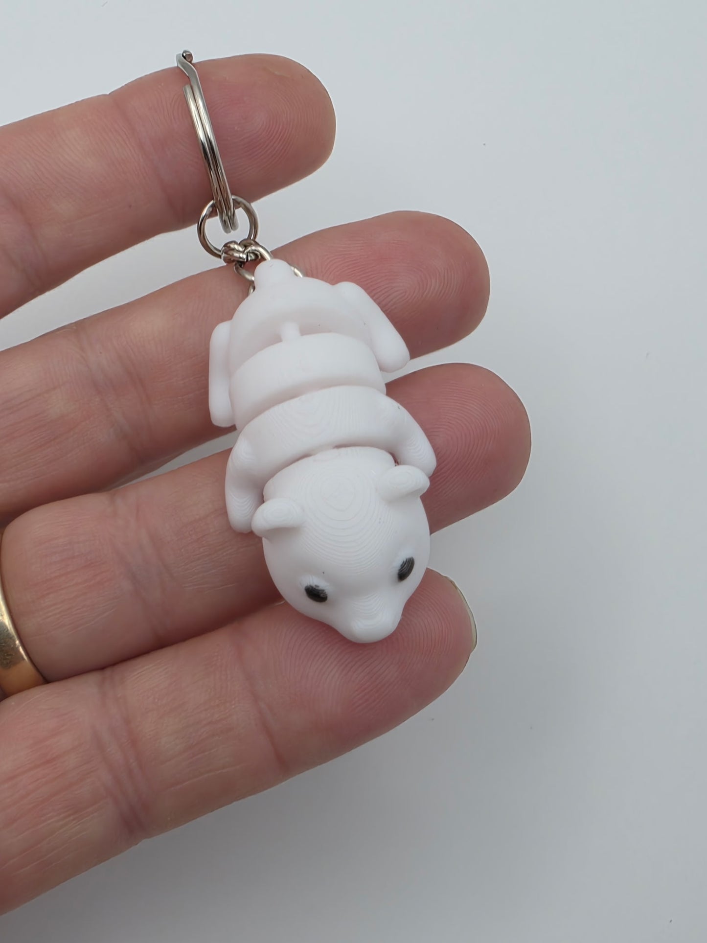 Polar bear keychain