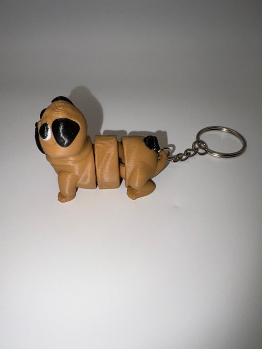 Pug Keychain