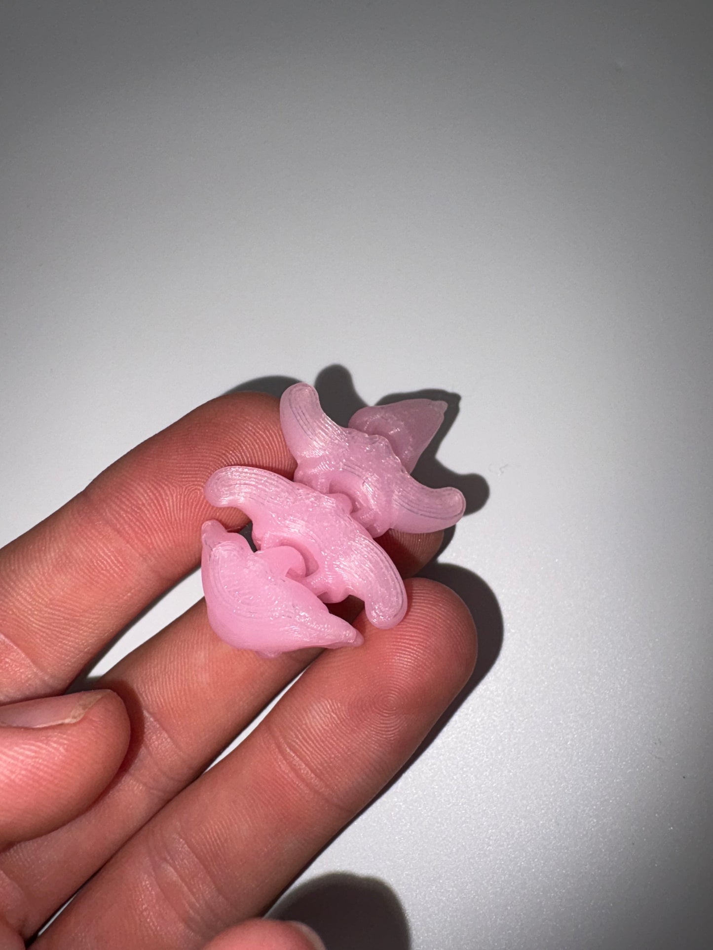 Small Glow In The Dark Axolotl (purple)