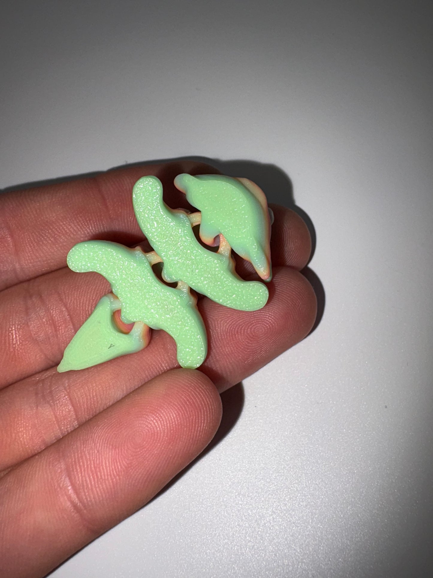 Small Glow In The Dark Axolotl (rainbow)