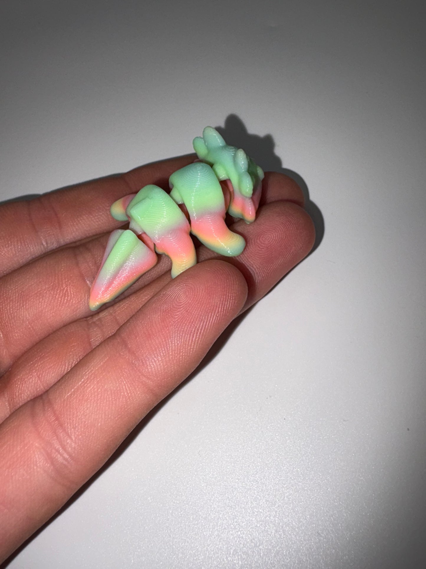 Small Glow In The Dark Axolotl (rainbow)