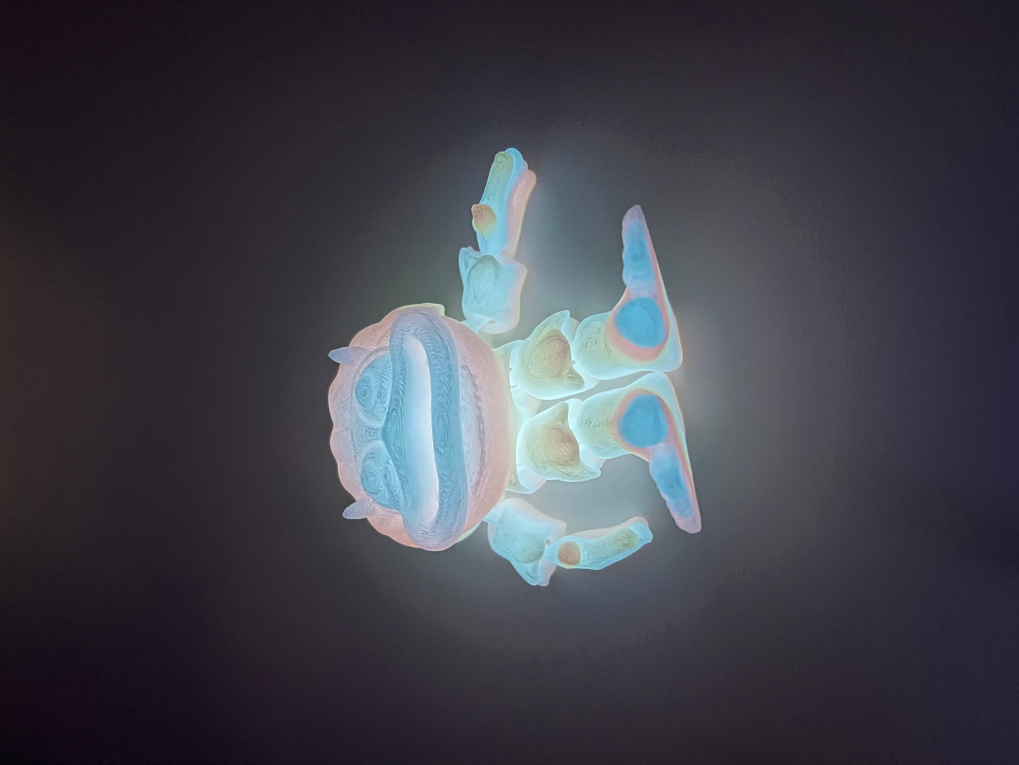 Rainbow Glow in The Dark Baby Yeti