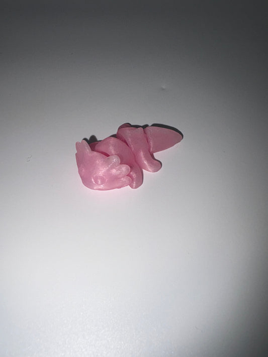 Small Glow In The Dark Axolotl (purple)