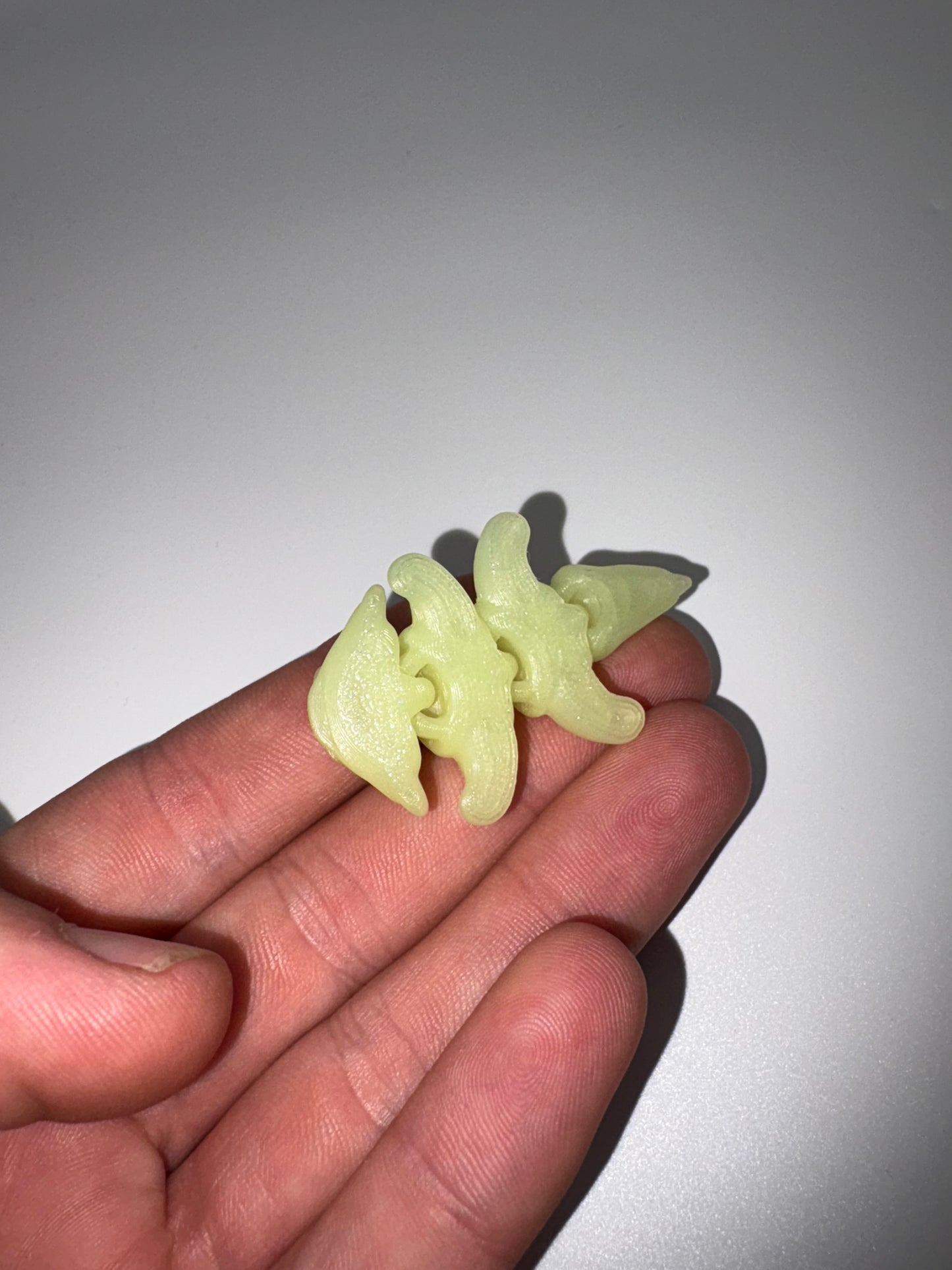 Small Glow In The Dark Axolotl (yellow)
