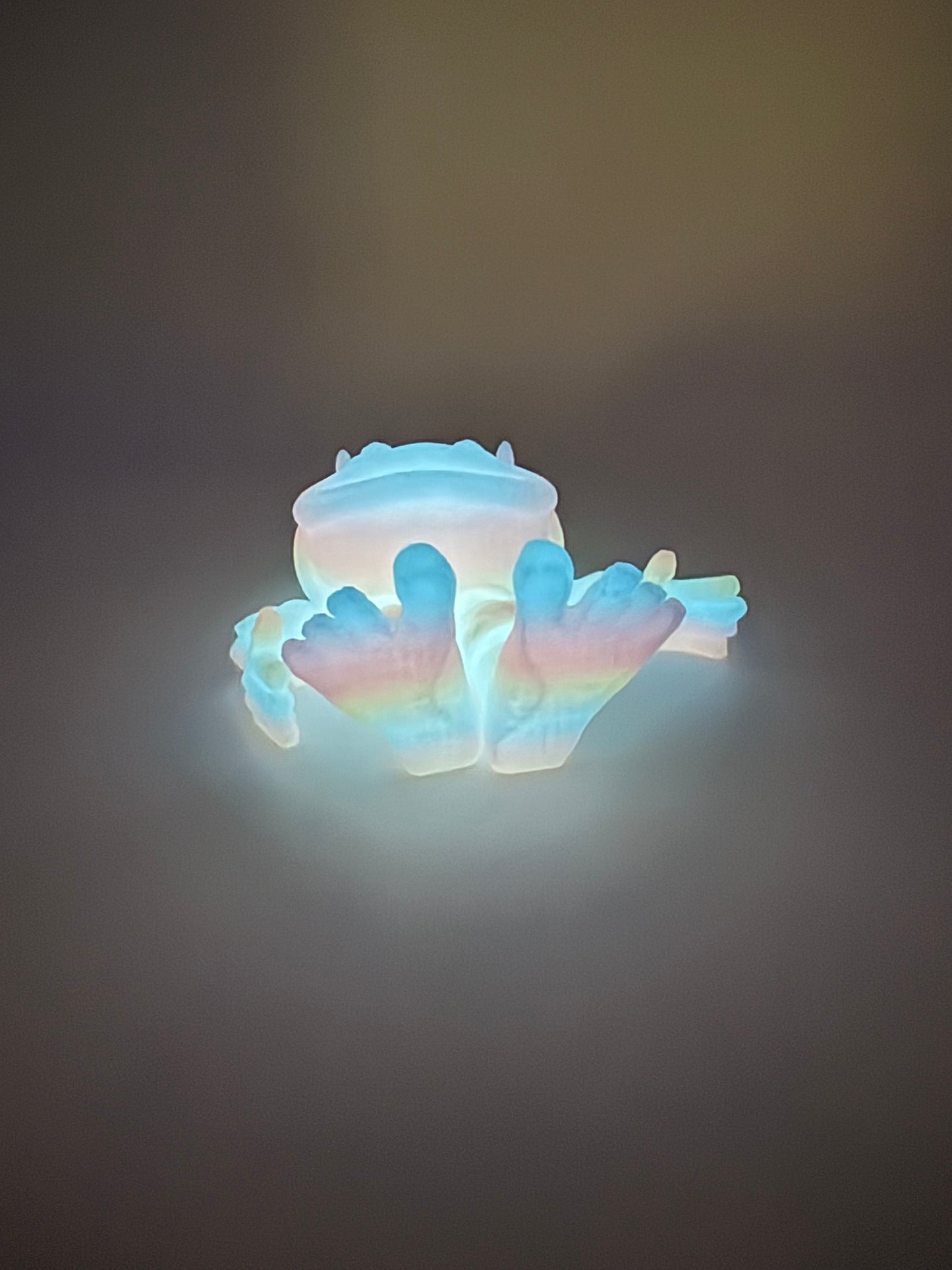Rainbow Glow in The Dark Baby Yeti