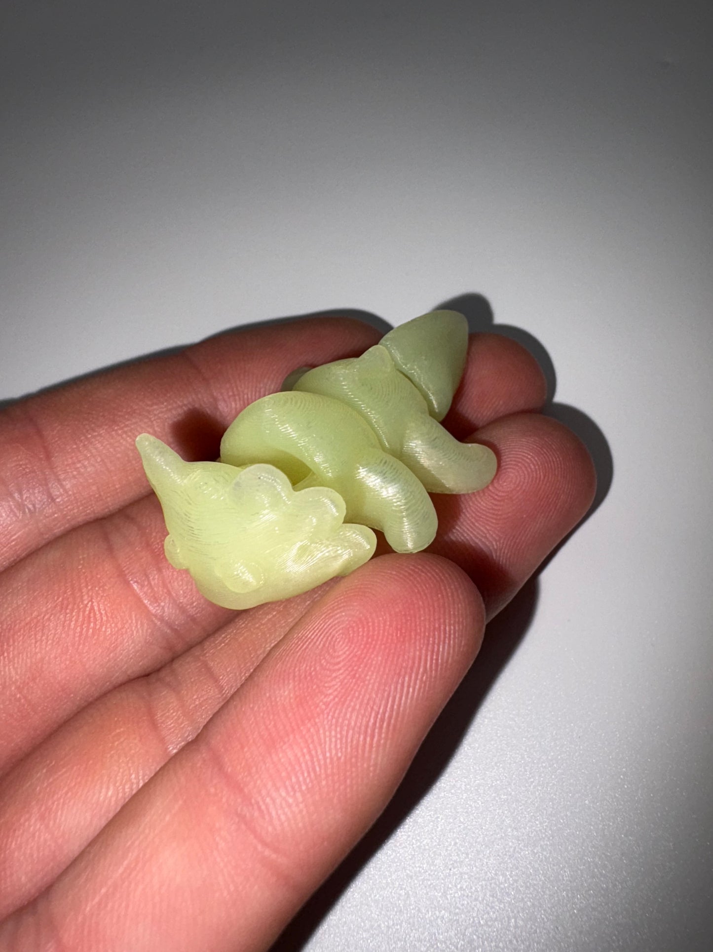Small Glow In The Dark Axolotl (yellow)