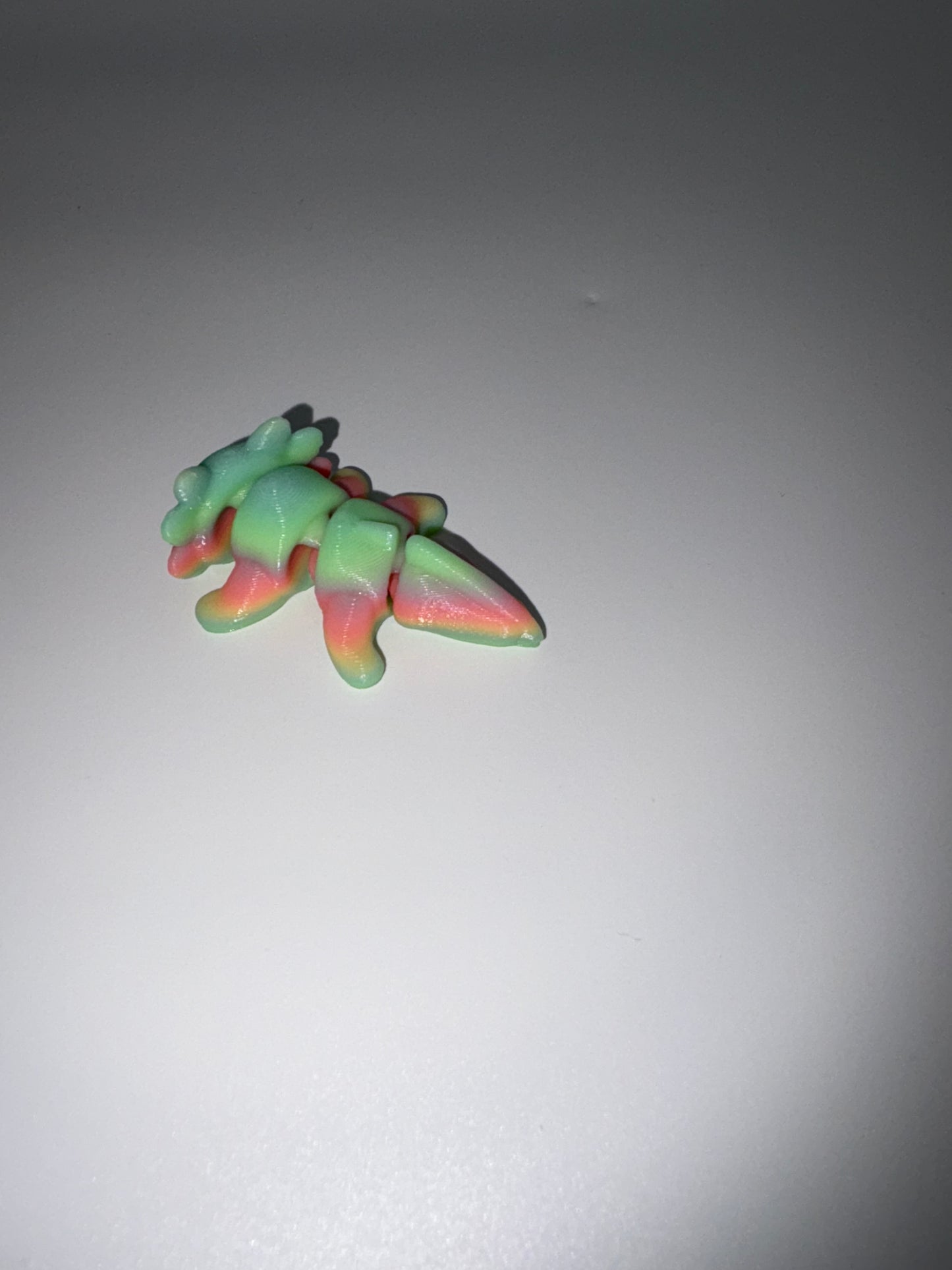 Small Glow In The Dark Axolotl (rainbow)