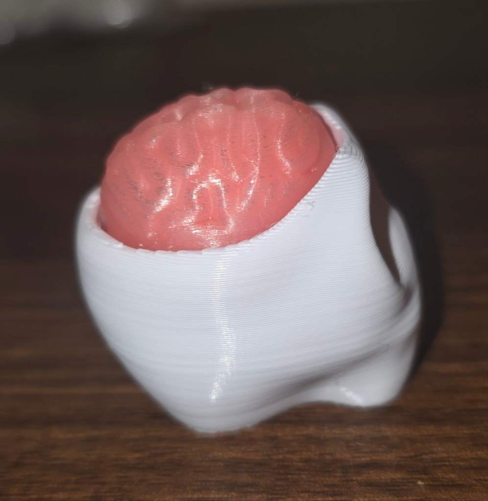 Small brain clicker keychain (glow in the dark)