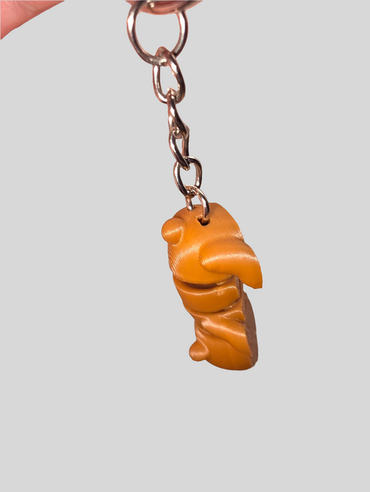 Brown bear keychain