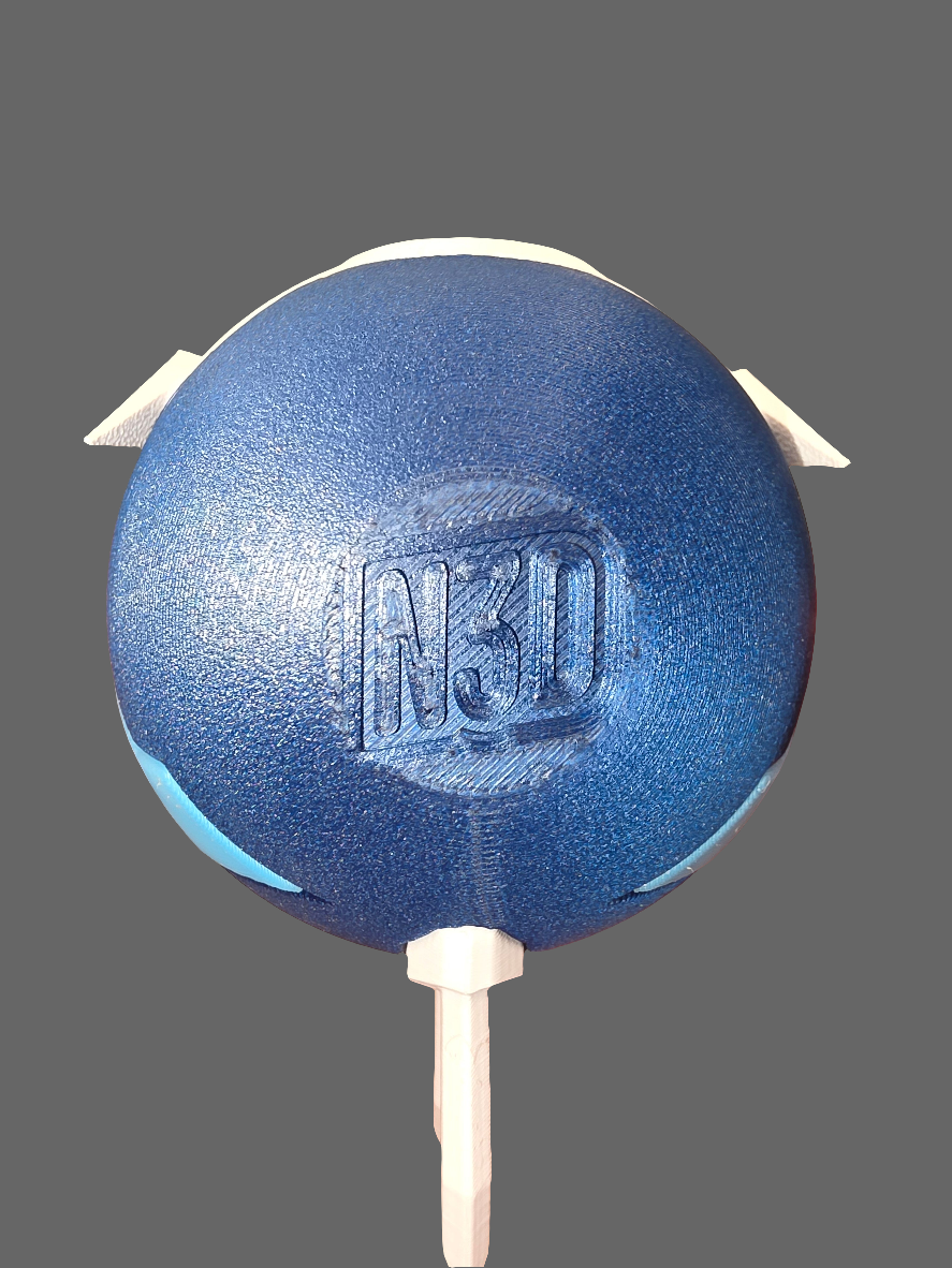 Dialga Themed Pokeball with built-in clicker.