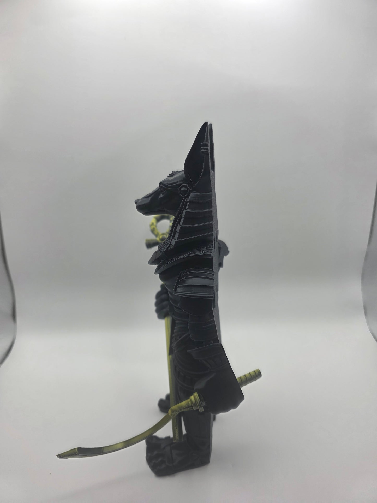 Large black Anubus with removable weapons