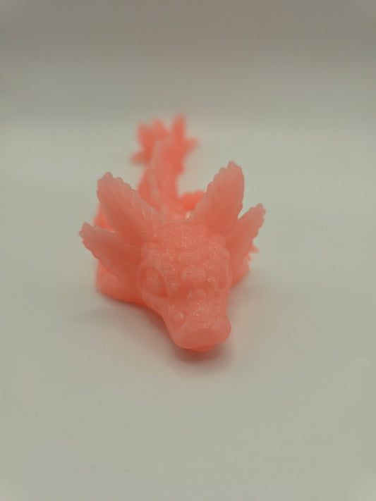 Baby Axolotl (glow in the dark) pink