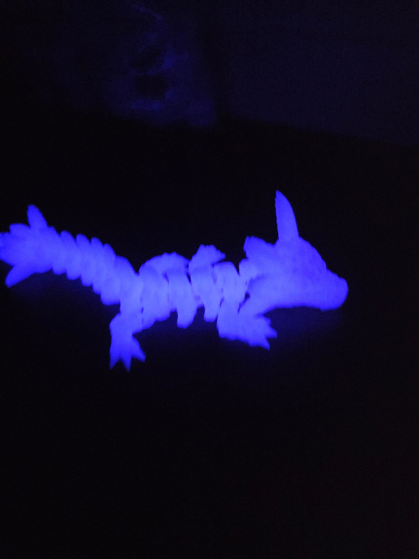 Baby Axolotl (glow in the dark) purple