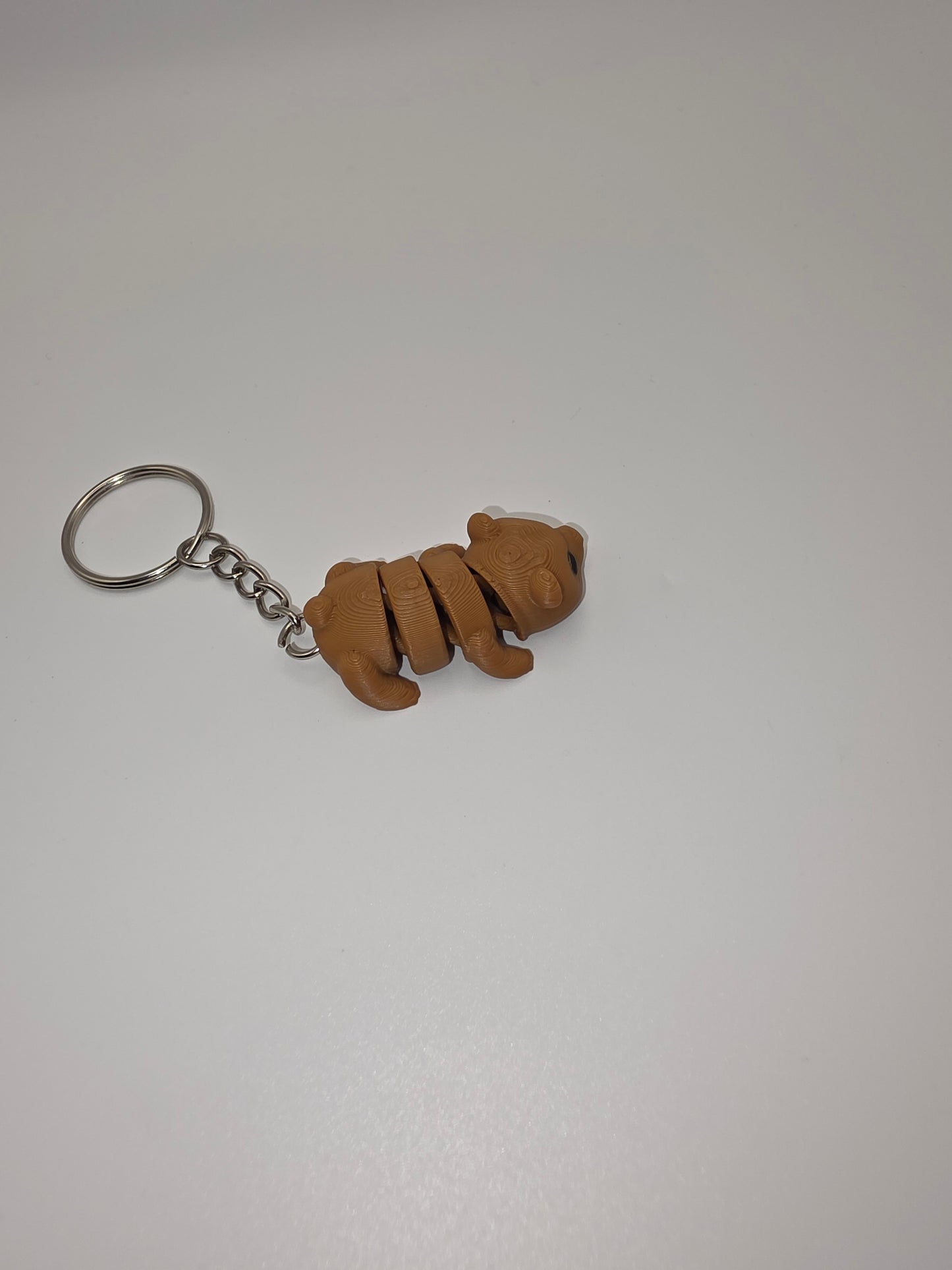 Brown bear keychain