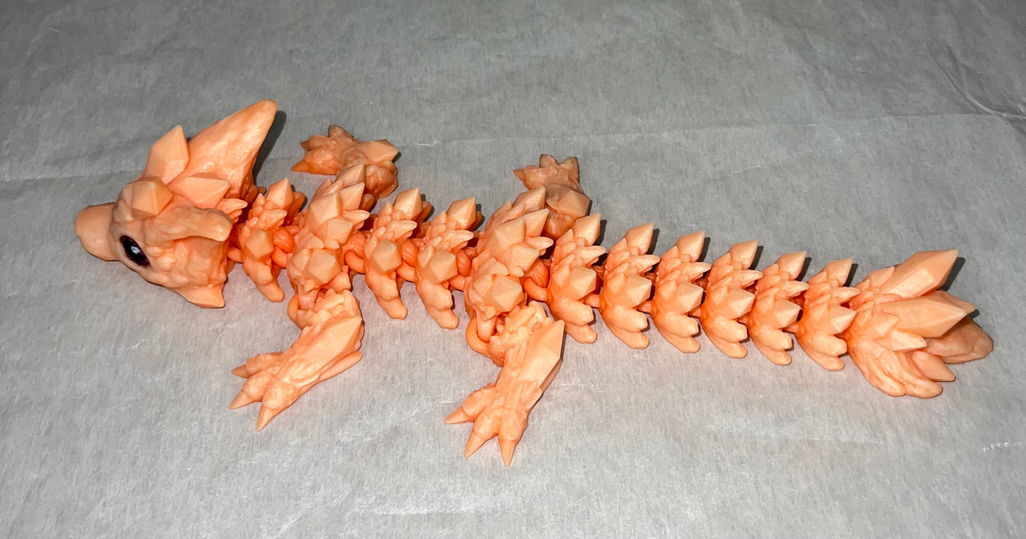 Temperature Changing Crystal Wolf Dragon