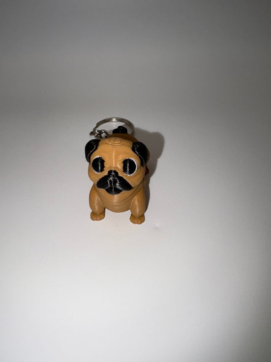 Pug Keychain