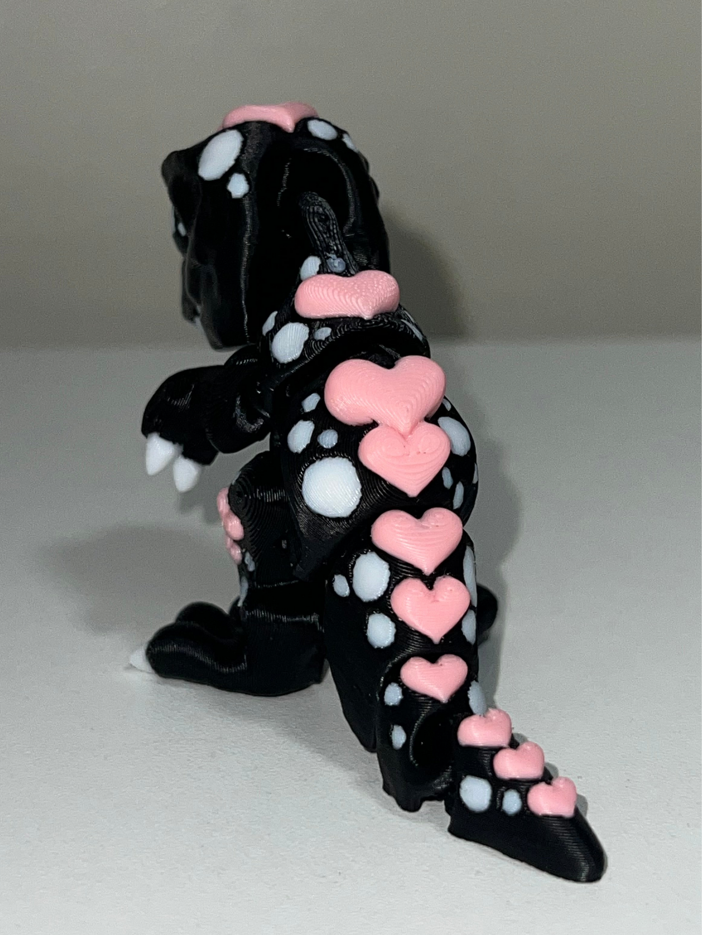 Articulating T-Rex with hearts