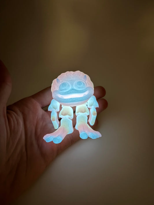 Rainbow Glow in The Dark Baby Yeti