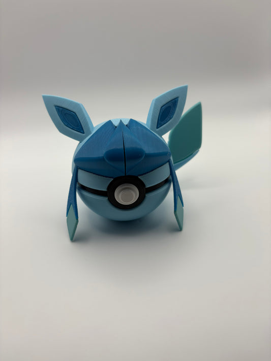 Glaceon Themed Pokeball w/clicker