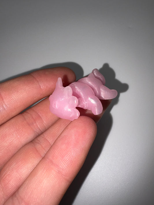 Small Glow In The Dark Axolotl (purple)