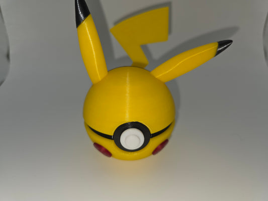 Pikachu themed pokeball