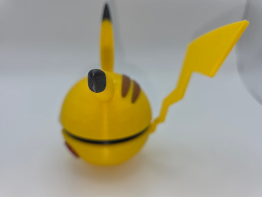 Pikachu themed pokeball