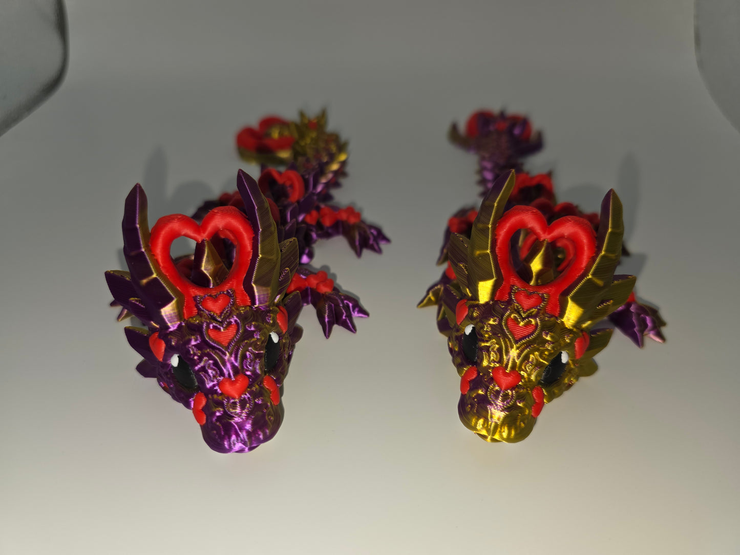 Purple/gold Darkheart dragon