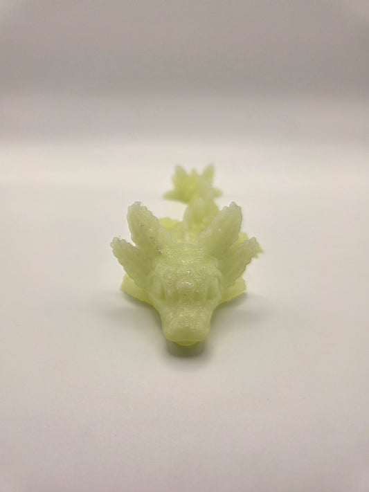 Baby Axolotl (glow in the dark) green