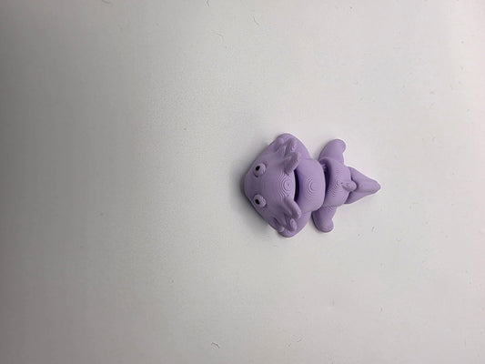 Small articulating purple Axolotl