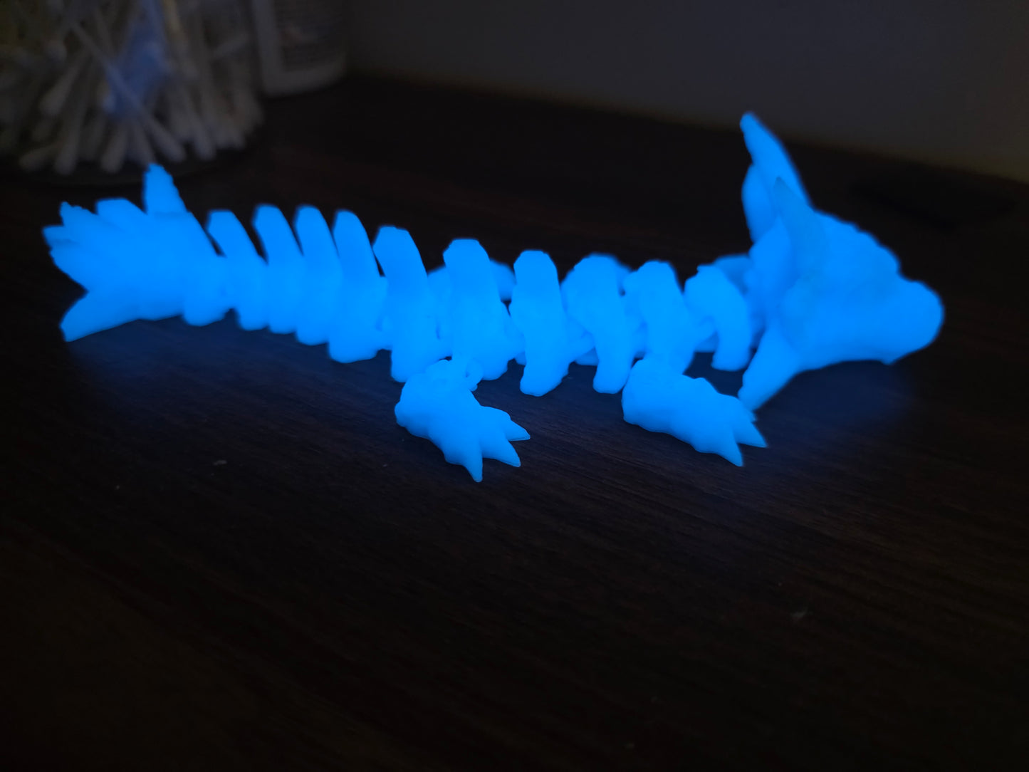 Baby Axolotl (glow in the dark) blue