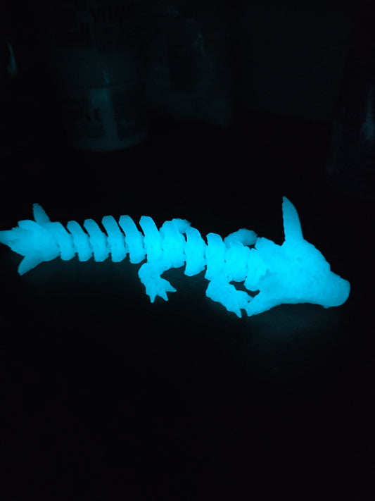 Baby Axolotl (glow in the dark) blue