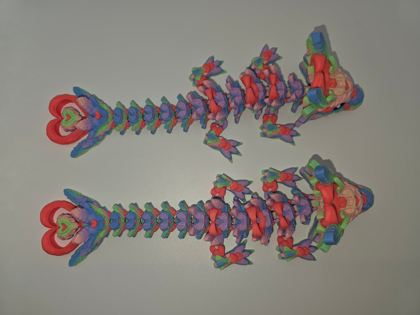 Rainbow/pink Lightheart dragon