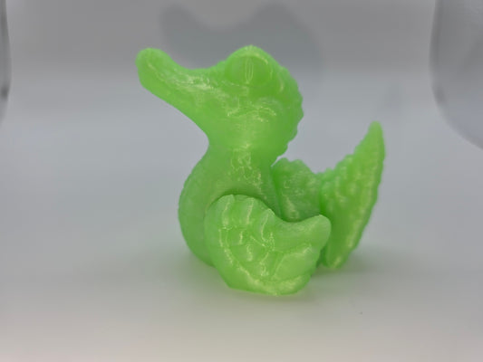 Quackadile (glow in the dark) green