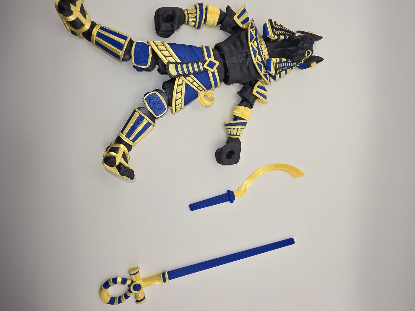 Multi-color Anubus w/removable weapons