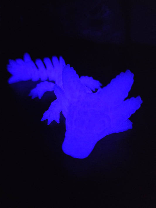 Baby Axolotl (glow in the dark) purple