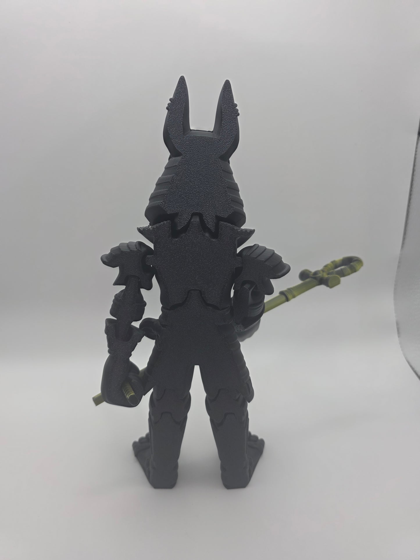 Large black Anubus with removable weapons