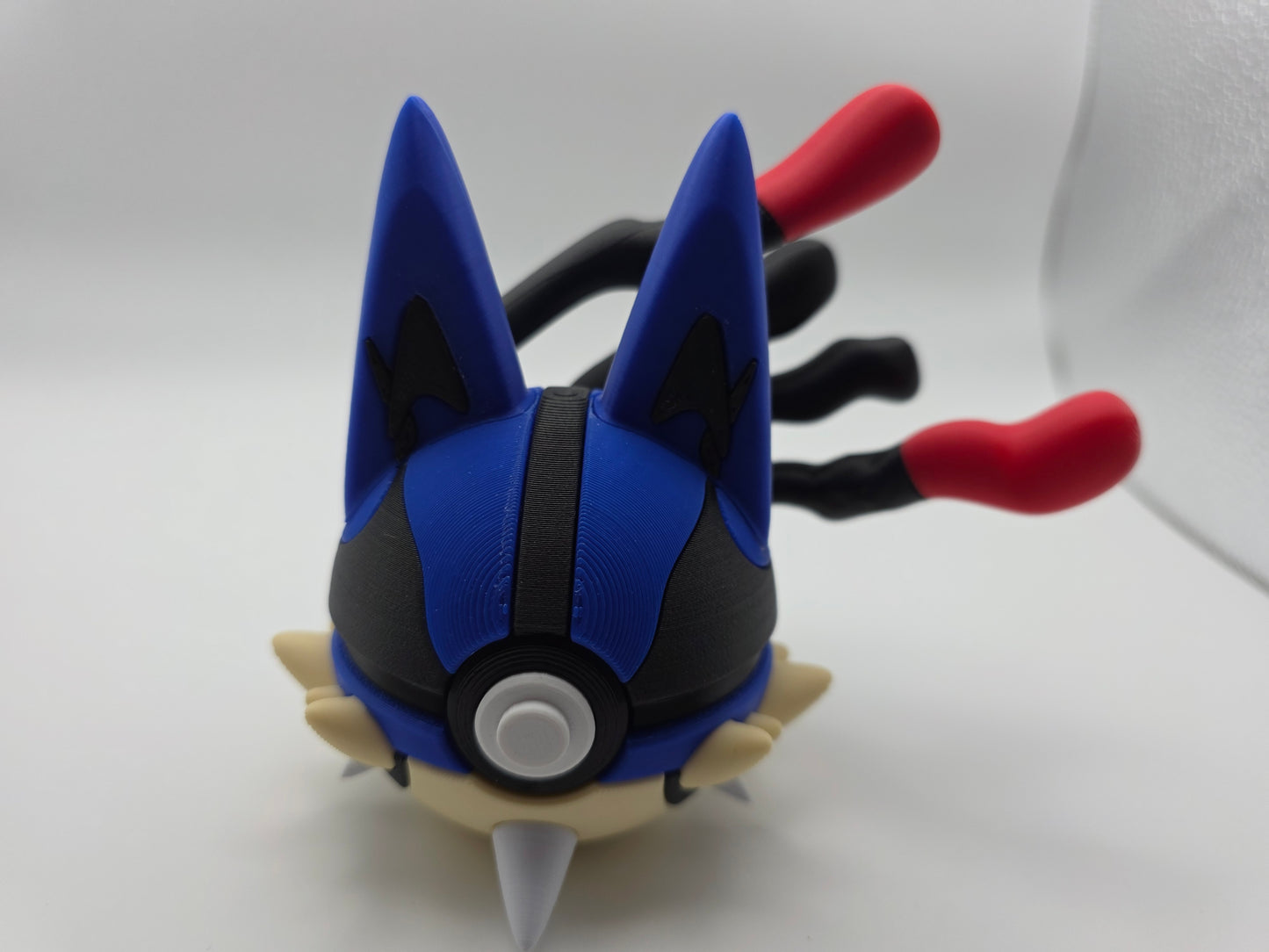 Mega Lucario themed pokeball